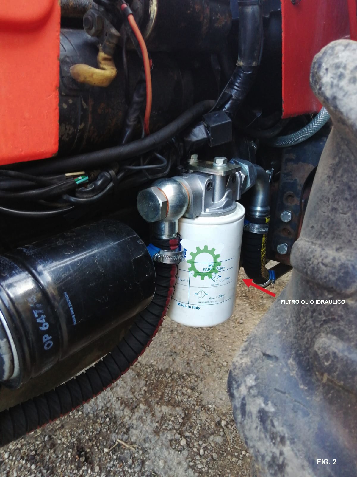manutenzione trattore agricolo sostituzione filtro olio idraulico