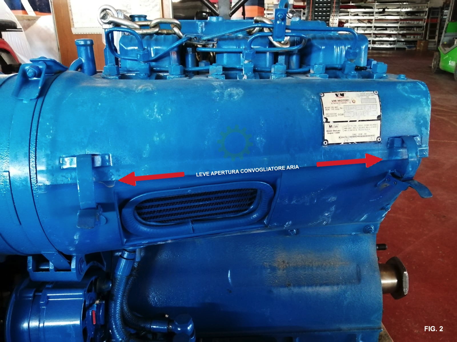 manutenzione trattore agricolo leve convogliatore aria