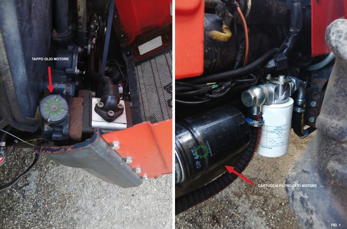 manutenzione trattore agricolo tappo olio