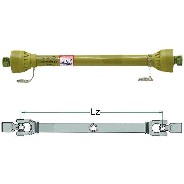 Albero-cardanico-categoria-6 Giunto cardanico trattore categoria 6 Blueline 6x1000