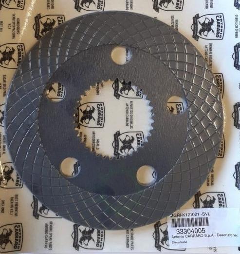 Disco freno ferodo per trattori Antonio Carraro Codice 33304005