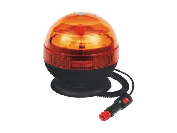lampeggiante arancione alogeno da 12V a base magnetica