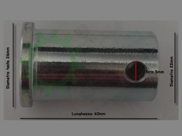 Perno gancio traino trattore serie 21 Antonio Carraro 6169008