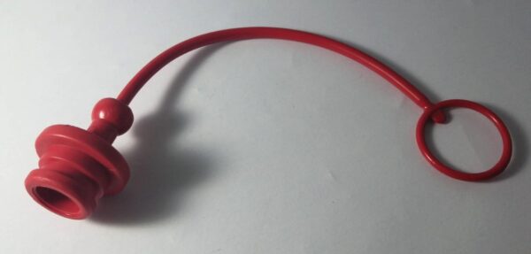 Parapolvere per innesti rapidi femmina da 1/2 in gomma con anello di aggancio