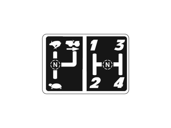 Adesivo schema marce per trattori Antonio Carraro