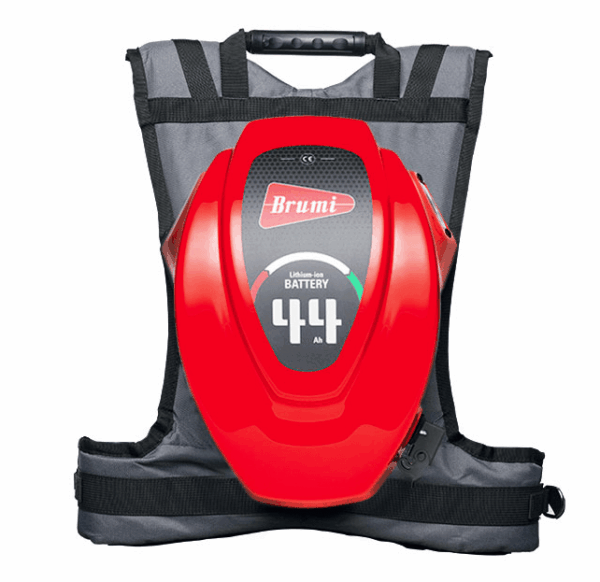 Batteria per abbacchiatore olive con zaino ergonomico 12V 44Ah