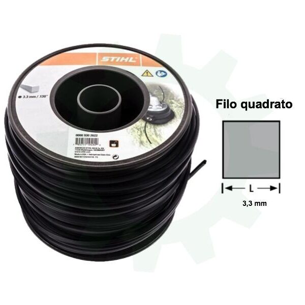 bobina-filo-decespugliatore-STIHL-0009302622 Bobina filo decespugliatore 3,3mm quadrato nero STIHL