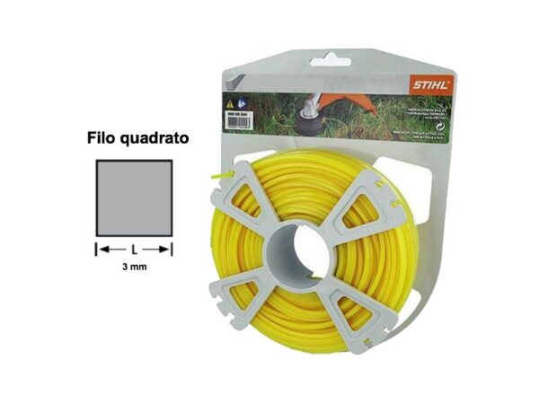 Filo decespugliatore STIHL giallo 3mm quadrato