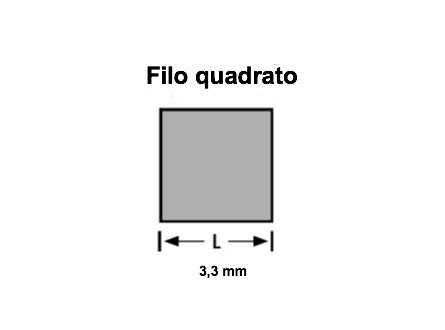 Filo per decespugliatore 3,3mm quadrato nero STIHL