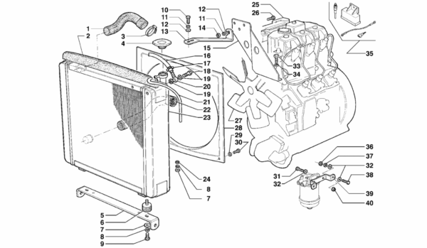 A01-0070 ESPLOSO APPLICAZIONE MOTORE 5500-7700-8000-8008