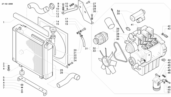 A01-0090 ESPLOSO APPLICAZIONE MOTORE 7700