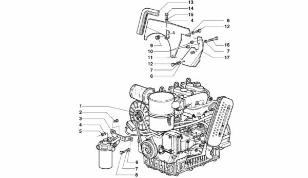 A01-0050 ESPLOSO APPLICAZIONE MOTORE 5000