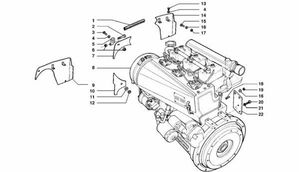 A01-0060 ESPLOSO APPLICAZIONE MOTORE 7500 E 8500