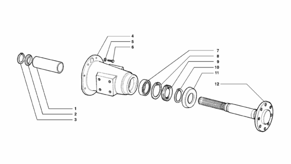 B04-0040 ESPLOSO PONTE ANTERIORE SUPERTIGRE SERIE 21