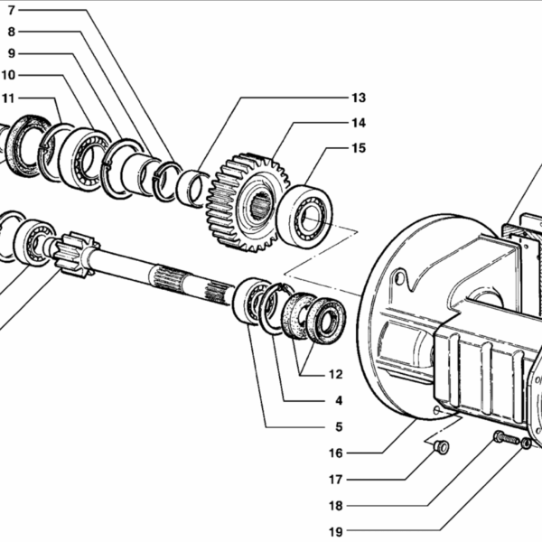 B05-0010 ESPLOSO PONTE CON RIDUTTORI