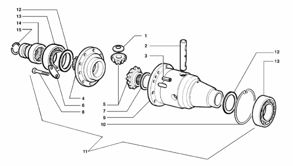 B06-0010 ESPLOSO DIFFERENZIALE A DUE SATELLITI