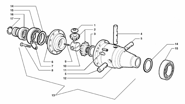 B06-0020 ESPLOSO DIFFERENZIALE A QUATTRO SATELLITI