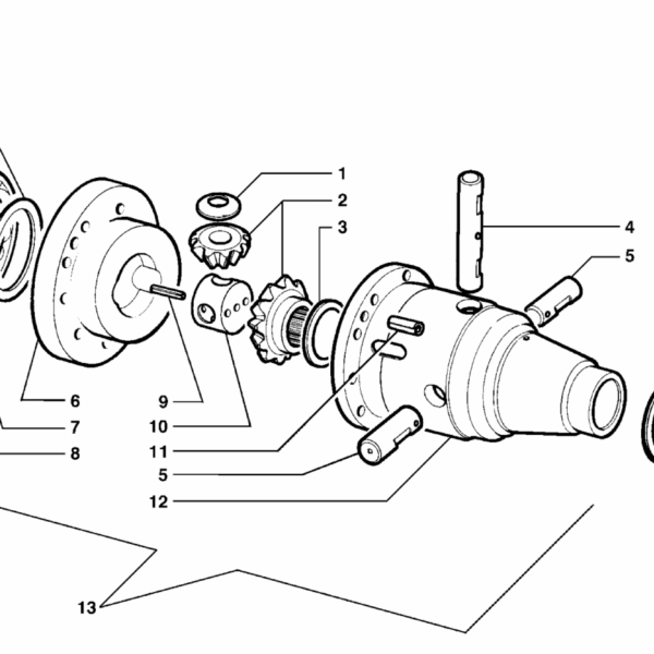 B06-0030 ESPLOSO DIFFERENZIALE A QUATTRO SATELLITI
