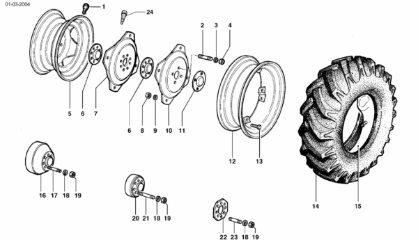 B07-0010 ESPLOSO RUOTE