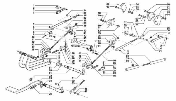 C06-0010 ESPLOSO COMANDO FRENI