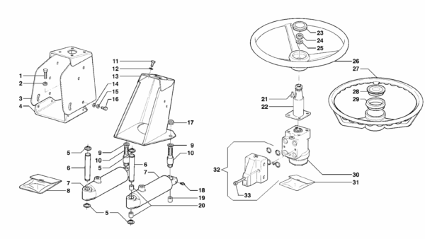 C07-0030 ESPLOSO STERZO IDRAULICO