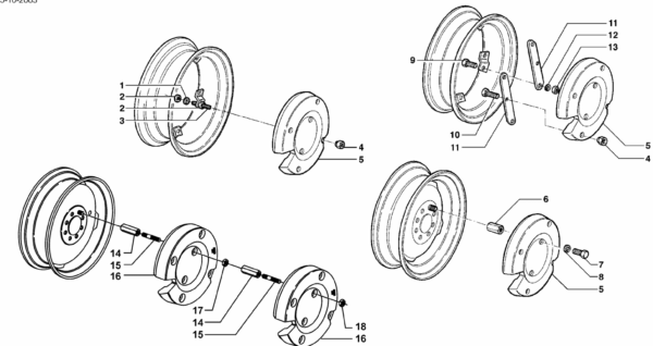 G01-0010 ESPLOSO ZAVORRE RUOTE
