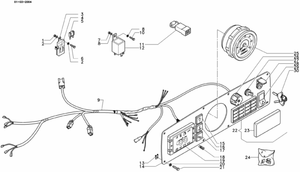 F04-0040 ESPLOSO STRUMENTAZIONE