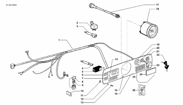 F04-0030 ESPLOSO STRUMENTAZIONE