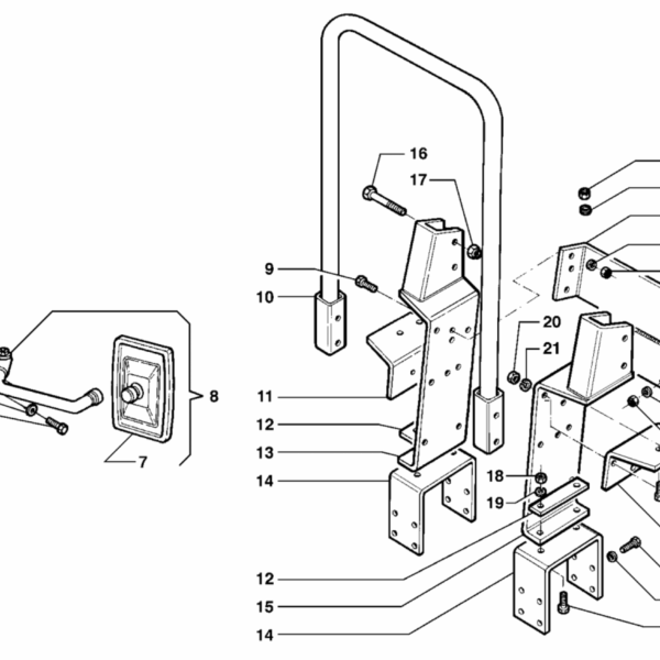 E04-0020 ESPLOSO TELAIO DI SICUREZZA