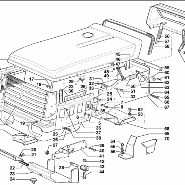 E01-0010 ESPLOSO COFANATURA SUPERTIGRE