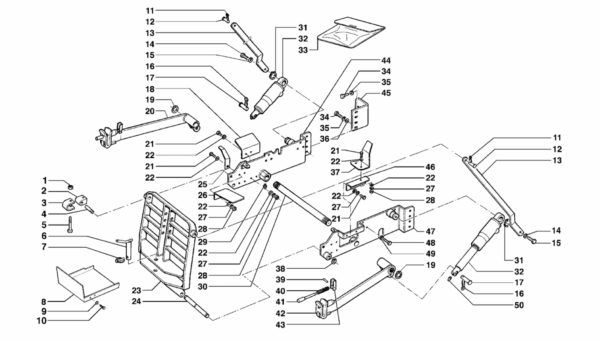 D01-0010 ESPLOSO DISPOSITIVO ATTACCO ATTREZZI ANTERIORE
