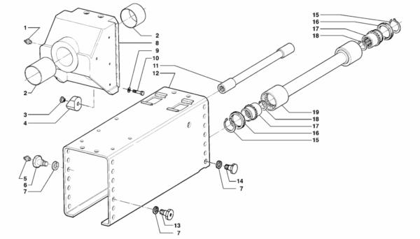 B02-0010 ESPLOSO CORPO E TRASMISSIONE CENTRALE