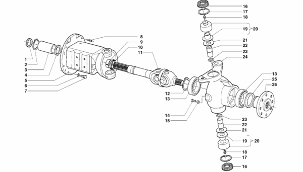 B04-0020 ESPLOSO PONTE ANTERIORE TIGRONE