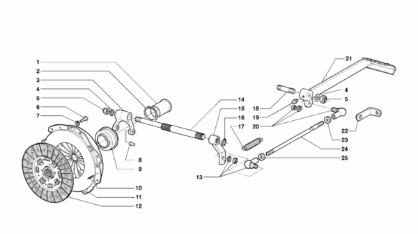 C01-0010 ESPLOSO COMANDO FRIZIONE TIGRONE