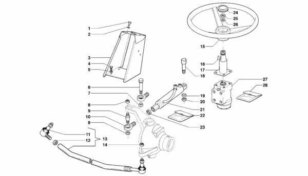 C07-0010 ESPLOSO STERZO IDRAULICO