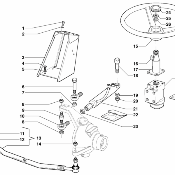 C07-0010 ESPLOSO STERZO IDRAULICO