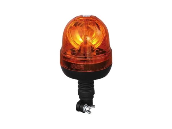 Lampeggiante trattore arancione omologato con innesto a baionetta 12V