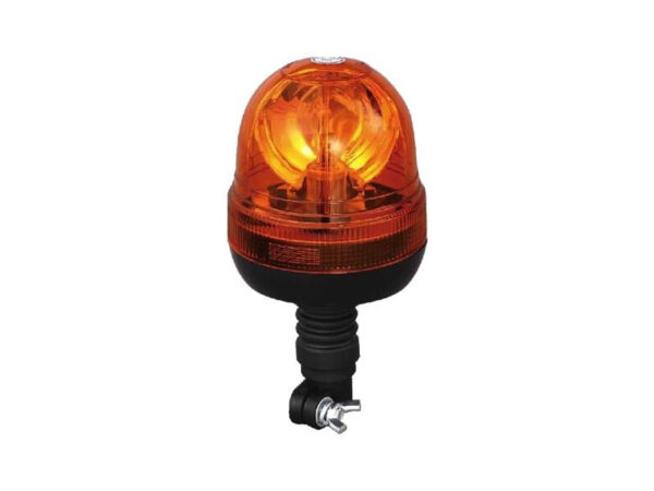 Lampeggiante trattore arancione omologato con innesto a baionetta 12V