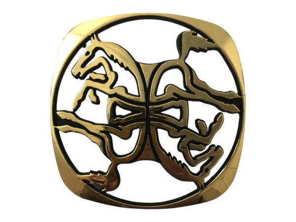 Logo Antonio Carraro colore oro per trattori dalla serie 15