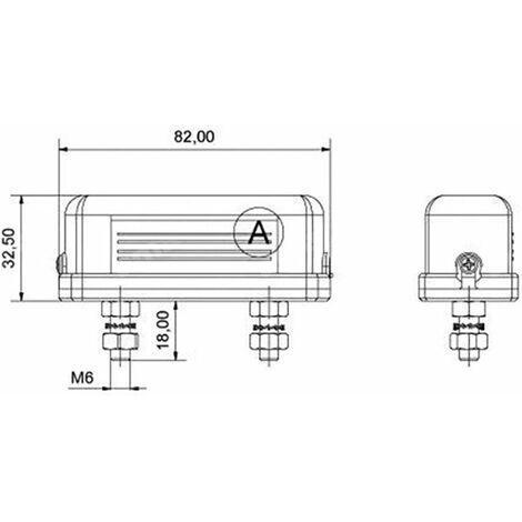 luce targa trattore universale AMA fanale targa universale