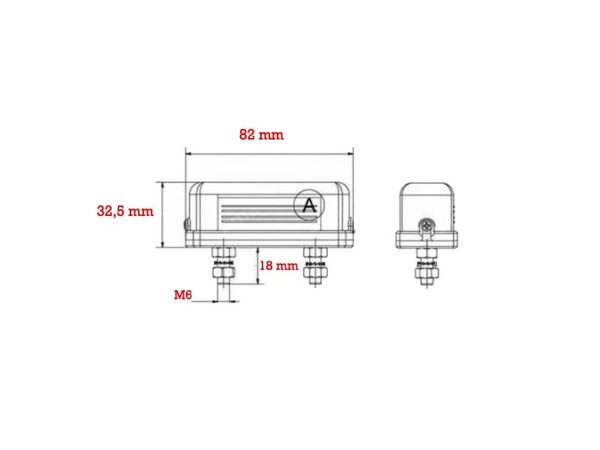 luce targa trattore universale AMA fanale targa universale