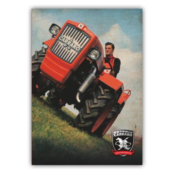Quadernone a quadretti con le immagini dei trattori Antonio Carraro