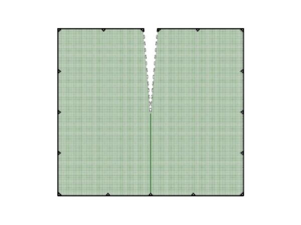 Rete raccolta olive 8x8 antispina con taglio centrale bordo rinforzato ed occhielli alta qualità