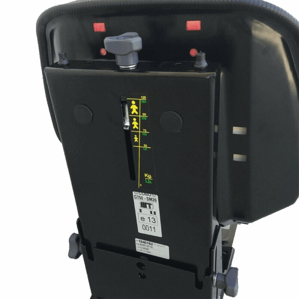 Sedile trattore con molleggio verticale universale COBO GT60