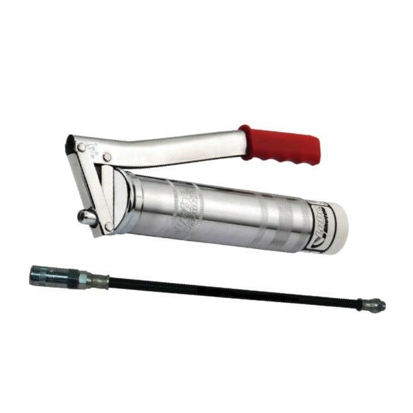 Siringa per grasso manuale in kit con cartuccia e testina a 4 griffe