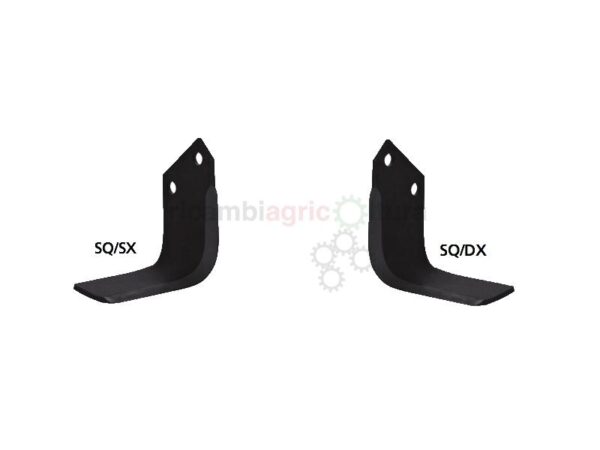 Zappe per fresa Maschio modello B piatto 80X8 a squadra 10DX e 10SX